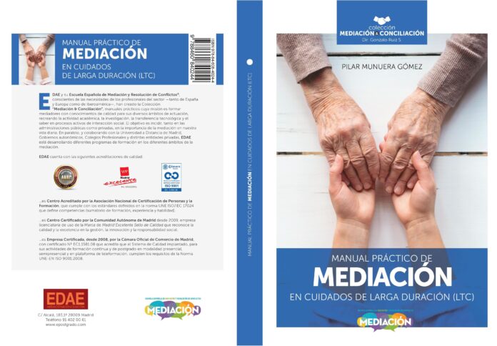 Nuestra Editorial recibe el Premio AMMI a la mejor publicación del año por el Manual Práctico de Mediación en Cuidados de Larga Duración