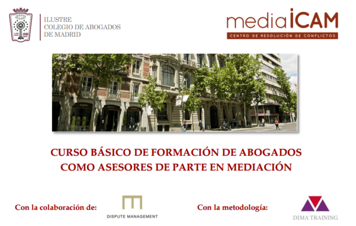 curso de mediación para abogados. mediaICAM