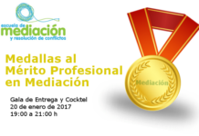 Entrega de las Medallas al Mérito Profesional en Mediación