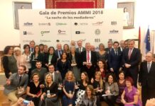 Federico Mayor Zaragoza fue uno de los galardonados en la Gala de Premios AMMI 2018.