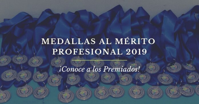 Premiados Medallas Mérito Profesional 2019