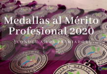 premiados con la medalla al mérito profesional 2020