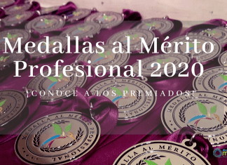 premiados con la medalla al mérito profesional 2020