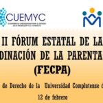 II FORUM ESTATAL COORDINACION PARENTALIDAD