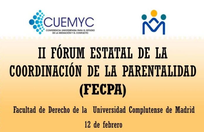 II FORUM ESTATAL COORDINACION PARENTALIDAD