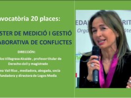 20 Plazas para el Postgrado homologado por la Generalitat de Cataluña