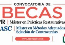 Abierta convocatoria de becas de hasta el 60 % para dos másteres en prácticas restaurativas y resolución de controversias